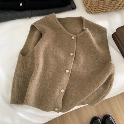 Emersyn | Crew Neck Short Sleeve Cardigan Coats