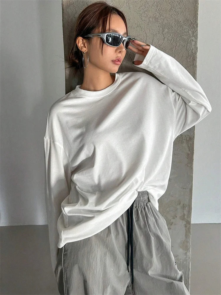 Belinda | Long Sleeve Loose O-neck T-shirt