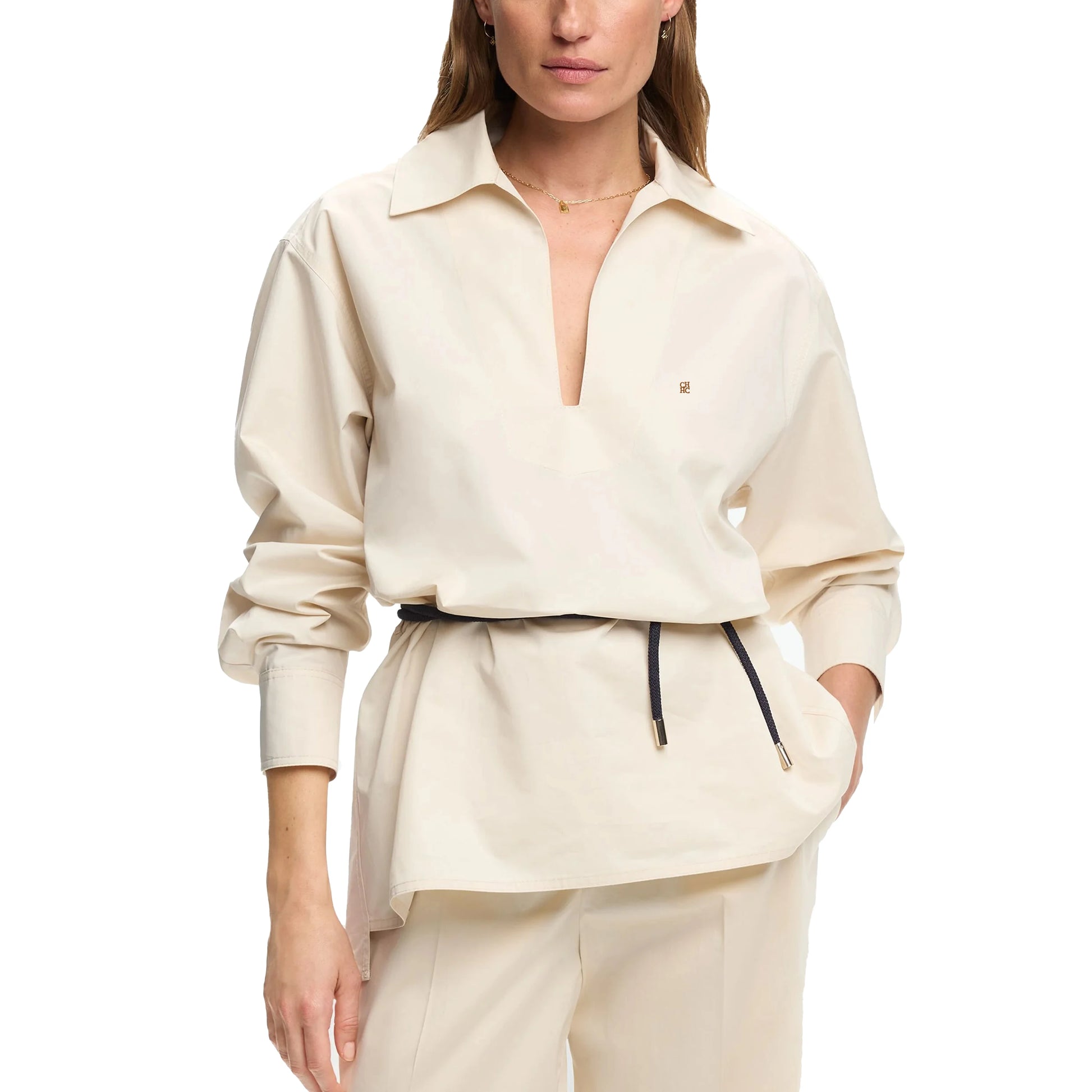 Abby | Women Elegant Solid Blouse - TrendHavenCo