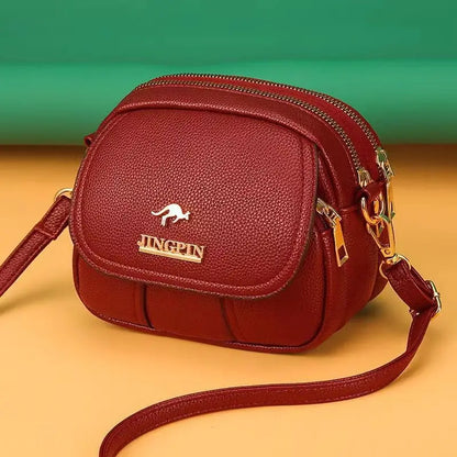Ruby | Soft Leather Handbag Crossbody Bag - TrendHavenCo