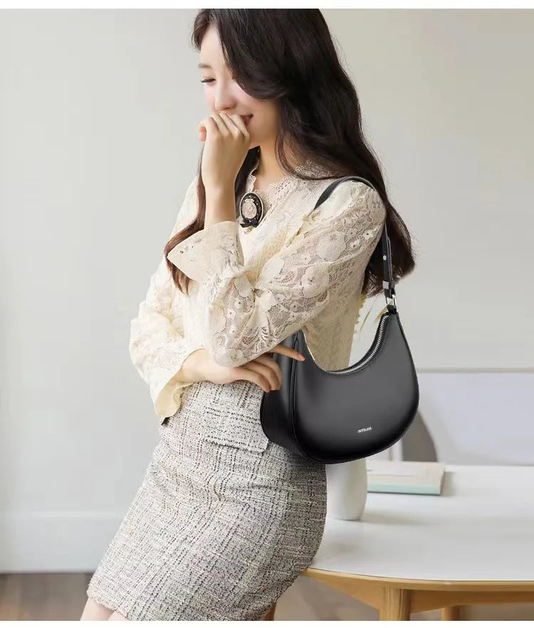 Maya | Women Half Moon Hobo Bag Handbag - TrendHavenCo