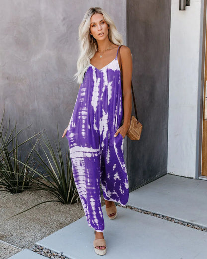 Amaia |  suspender sexy wide leg pants jumpsuit