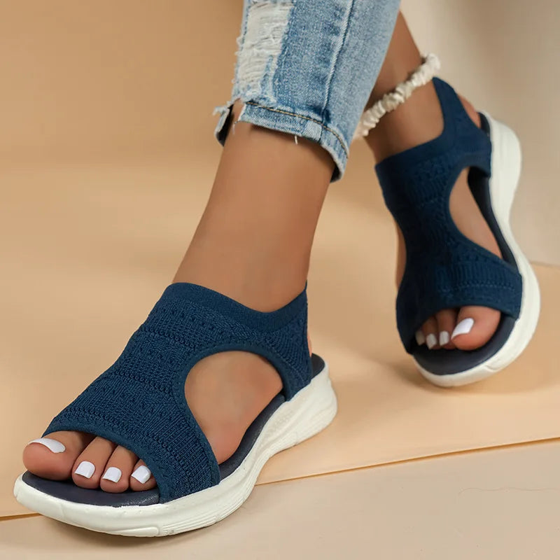 Violet | Casual Sport Wedge Sandals - TrendHavenCo
