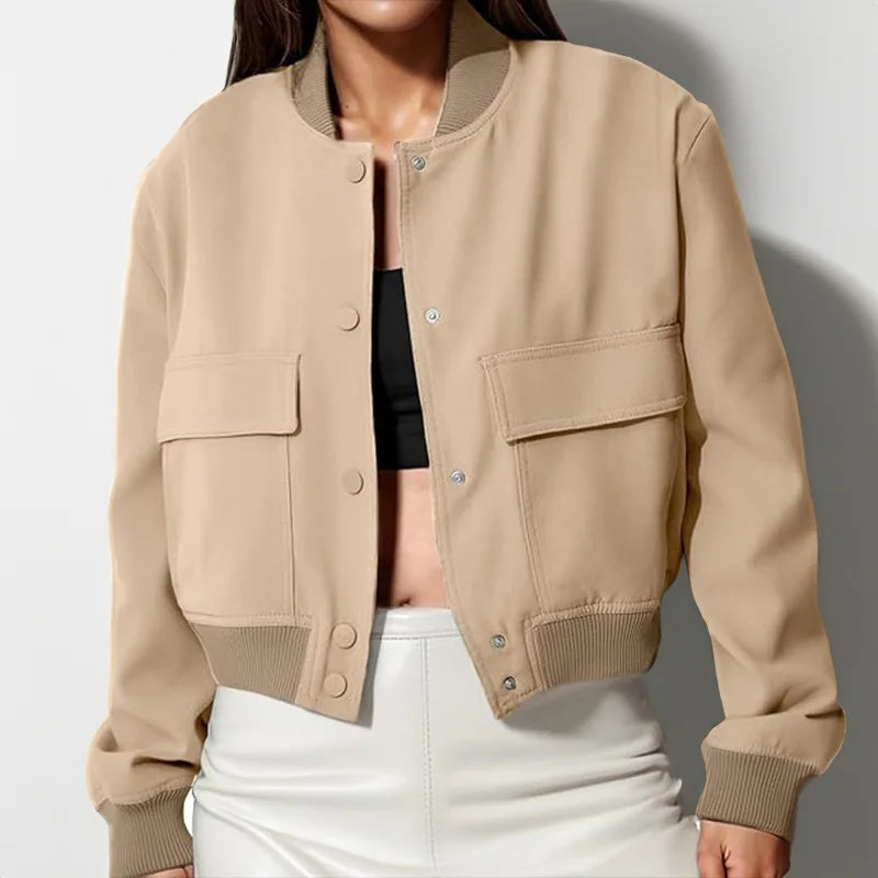 Adaline | Long Sleeve Bomber Jacket
