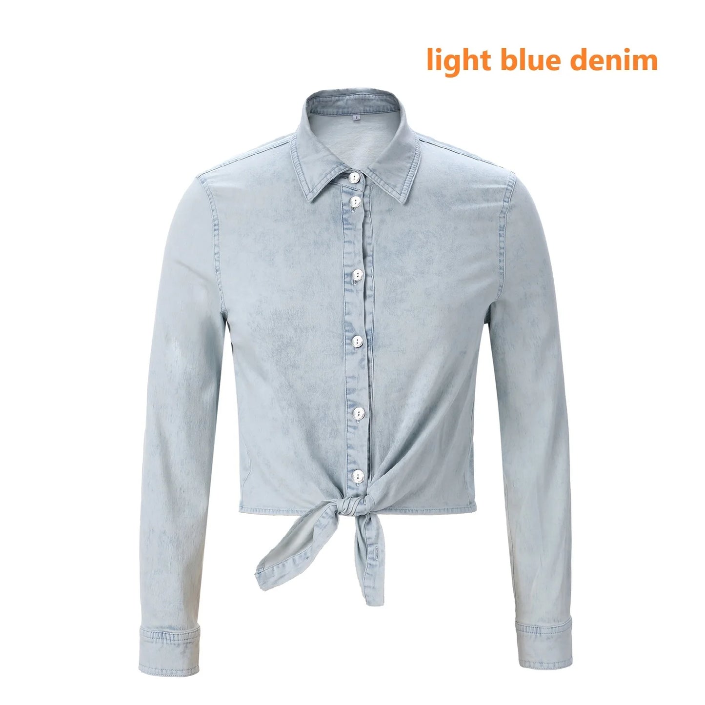 Mckenzie | Lightweight Denim Wrap Blouse & Slip Dress