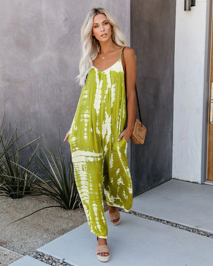 Amaia |  suspender sexy wide leg pants jumpsuit