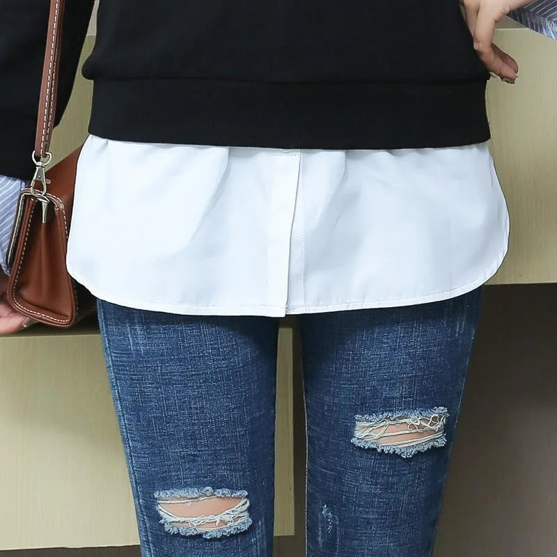 Angelie | Shirt Blouse Extender Lower Sweep Mini Skirt