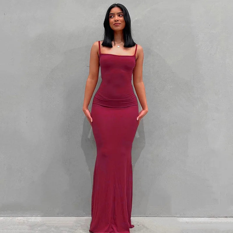 Dakota | Sexy Spaghetti Strap Long Dress