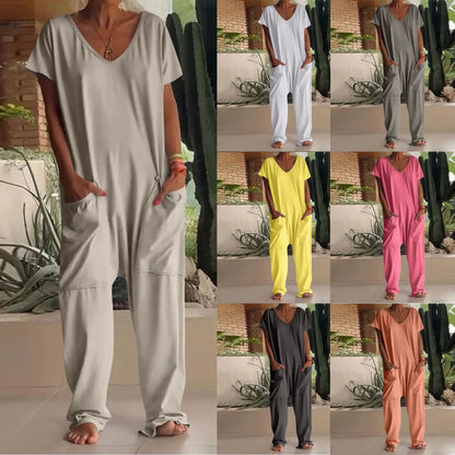 Stephanie | Short Sleeve Jumpsuits