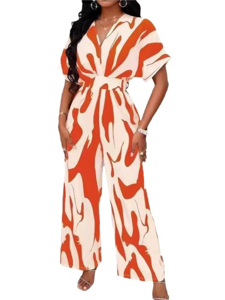Maxine | Short Sleeved High Waist Sexy Jumpsuits