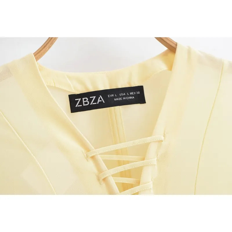 Yeng | Women Chiffon Blouse - TrendHavenCo