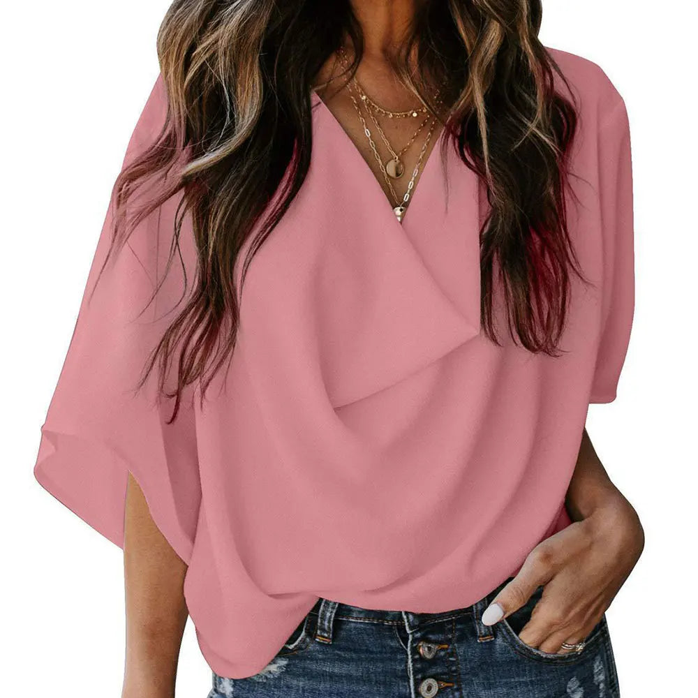 Riley | Women Pullover Elegant Blouse - TrendHavenCo