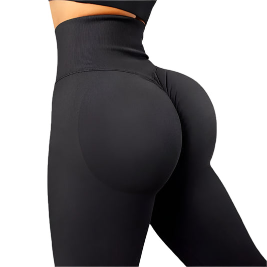 Seamless Knitted Leggings Fitness GYM Pants Women's High Waist Leggings Hips Tight Peach Buttocks High Waist Nude Yoga Pants - TrendHavenCo