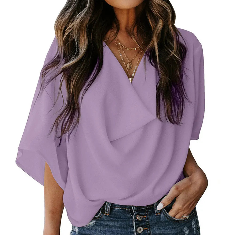 Riley | Women Pullover Elegant Blouse - TrendHavenCo