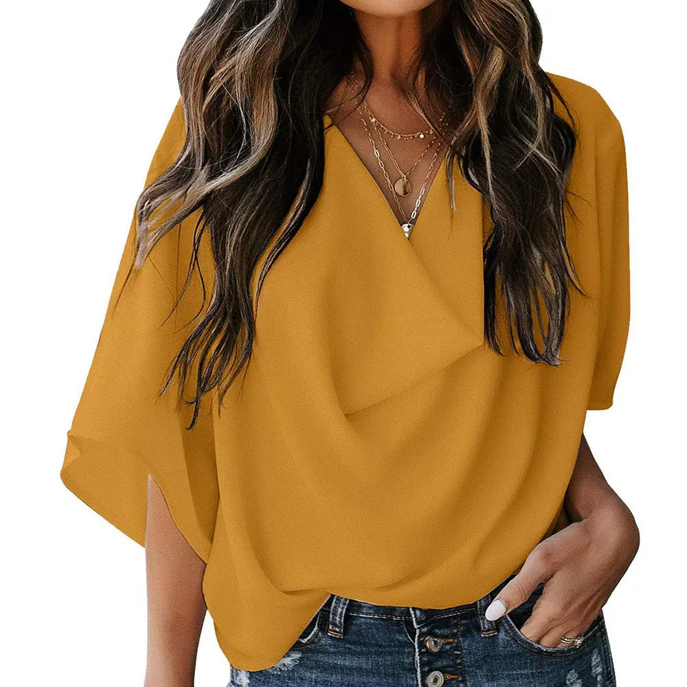 Riley | Women Pullover Elegant Blouse - TrendHavenCo