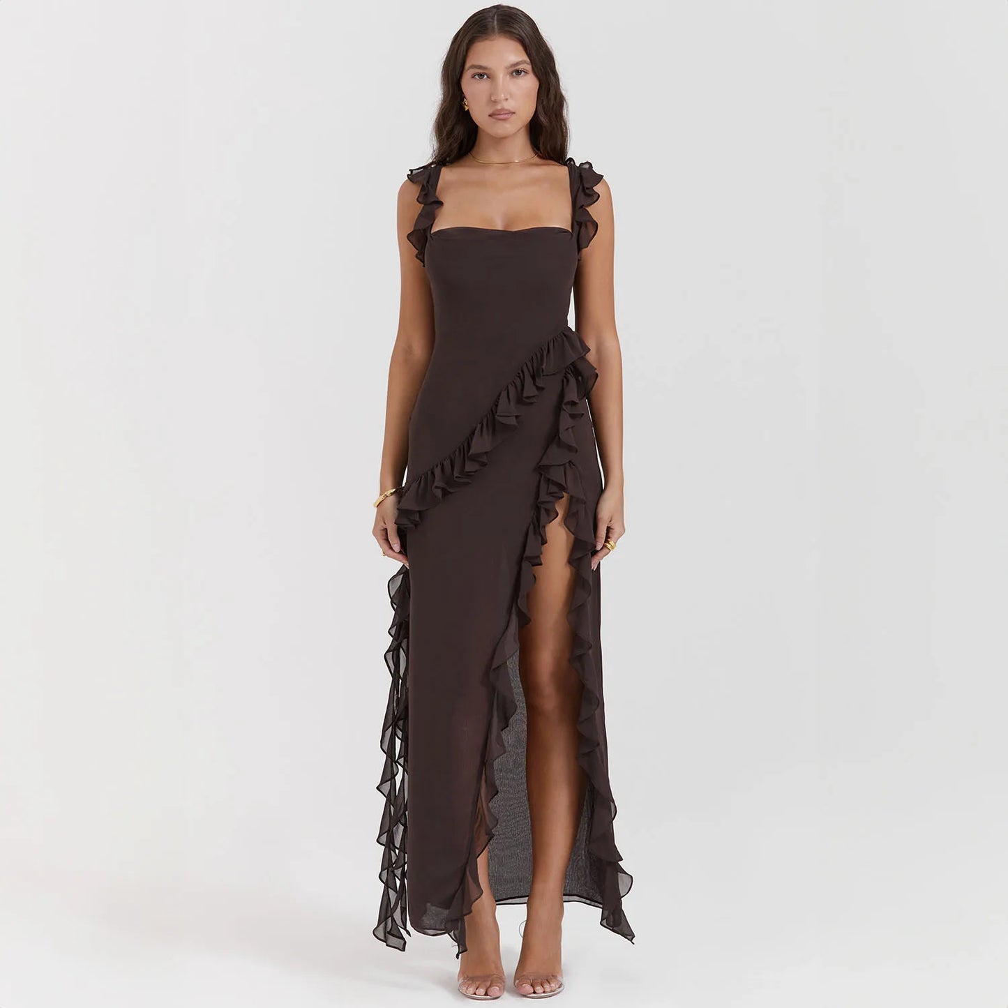 Wrenlee | Backless Sexy High Slit Dress