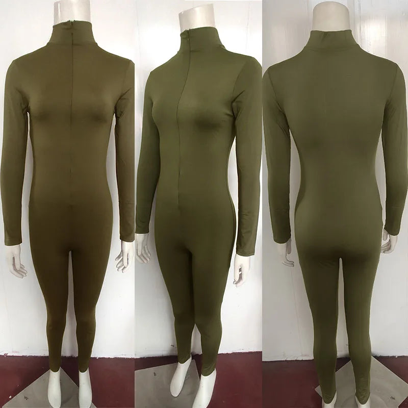 Renata | Long Sleeve Fitness Skinny Rompers
