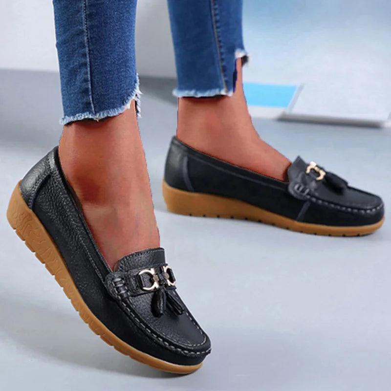Emily | Slip On Flat Shoes - TrendHavenCo