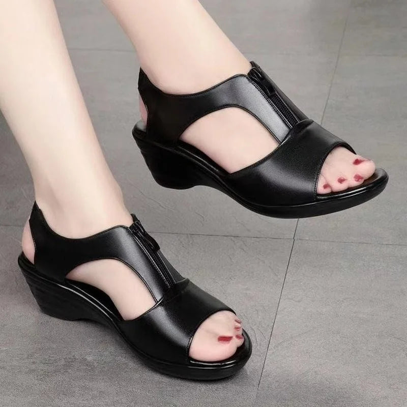 Saige | Wedge Roman Breathable Sandals