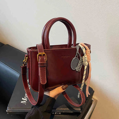 Audrey | Top-handle Single Shoulder Bags with Pendant - TrendHavenCo