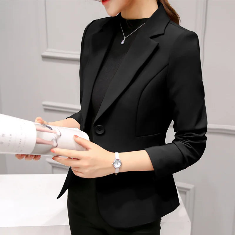 Veronica | Long Sleeve Blazers Pockets Jackets Coat