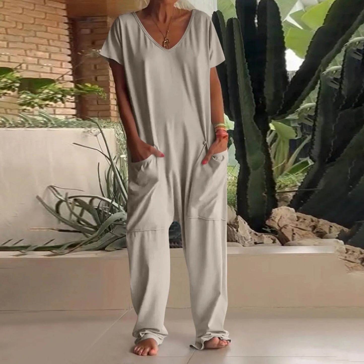 Stephanie | Short Sleeve Jumpsuits