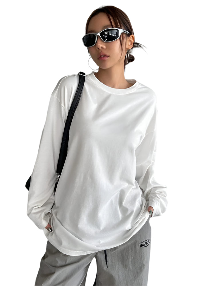 Belinda | Long Sleeve Loose O-neck T-shirt