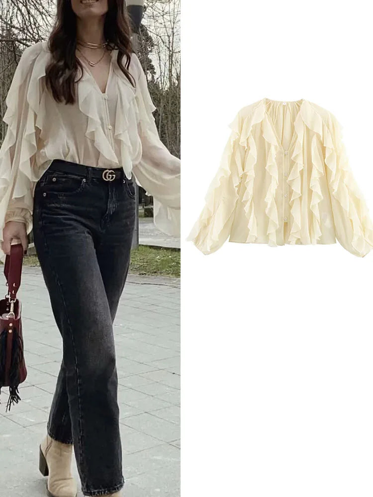 Elisa | Women Summer Blouses Shirts Tops - TrendHavenCo