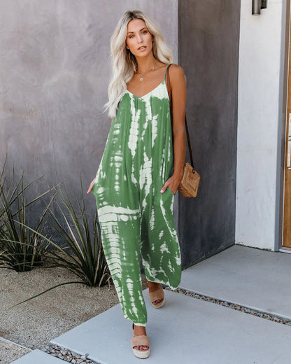 Amaia |  suspender sexy wide leg pants jumpsuit