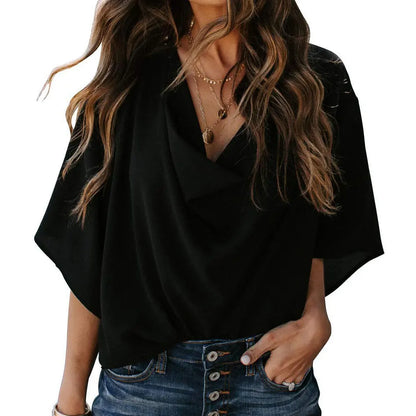 Riley | Women Pullover Elegant Blouse - TrendHavenCo