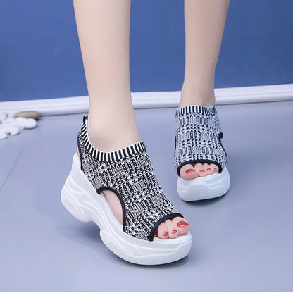 Daleyza | Knitting Mesh Breathable Wedge Platform