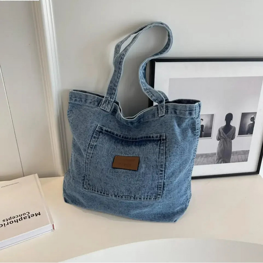 Zoey | Women Shoulder Bag Denim Handbag - TrendHavenCo