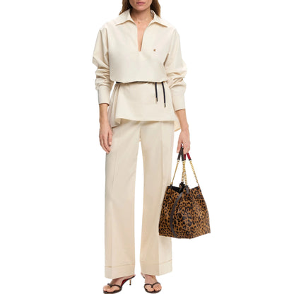 Abby | Women Elegant Solid Blouse - TrendHavenCo