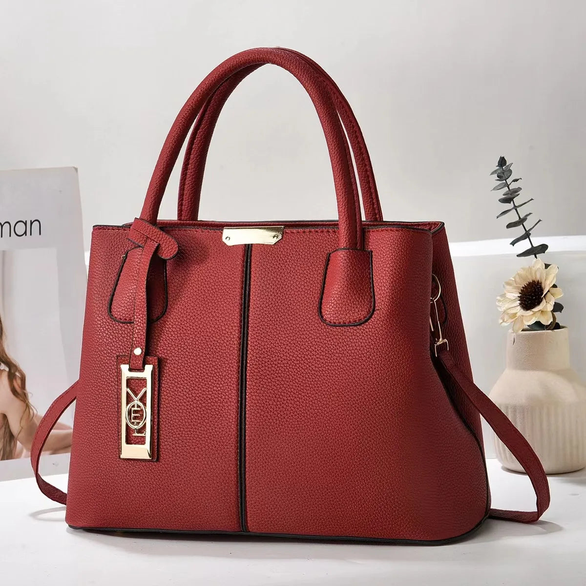 Amanda | Elegant Leather Handbag - TrendHavenCo