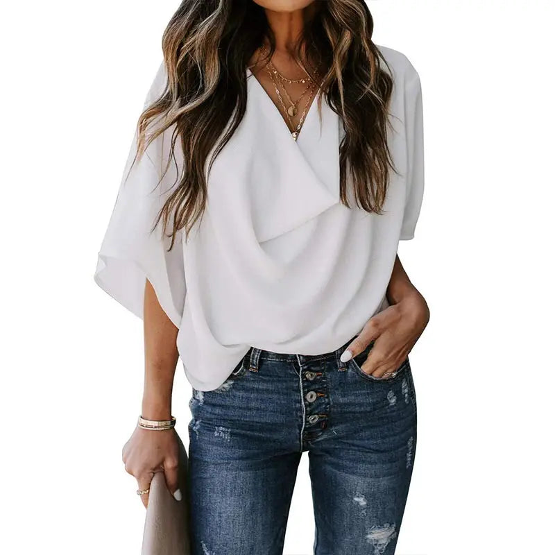 Riley | Women Pullover Elegant Blouse - TrendHavenCo