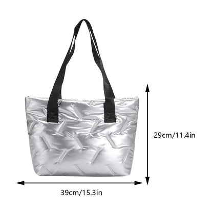 Eden | Large Tote Padded Quilted Handbags - TrendHavenCo