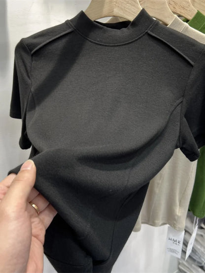 Alyssa | Short-sleeved Blouse Shirt Tops