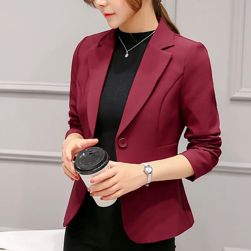 Veronica | Long Sleeve Blazers Pockets Jackets Coat