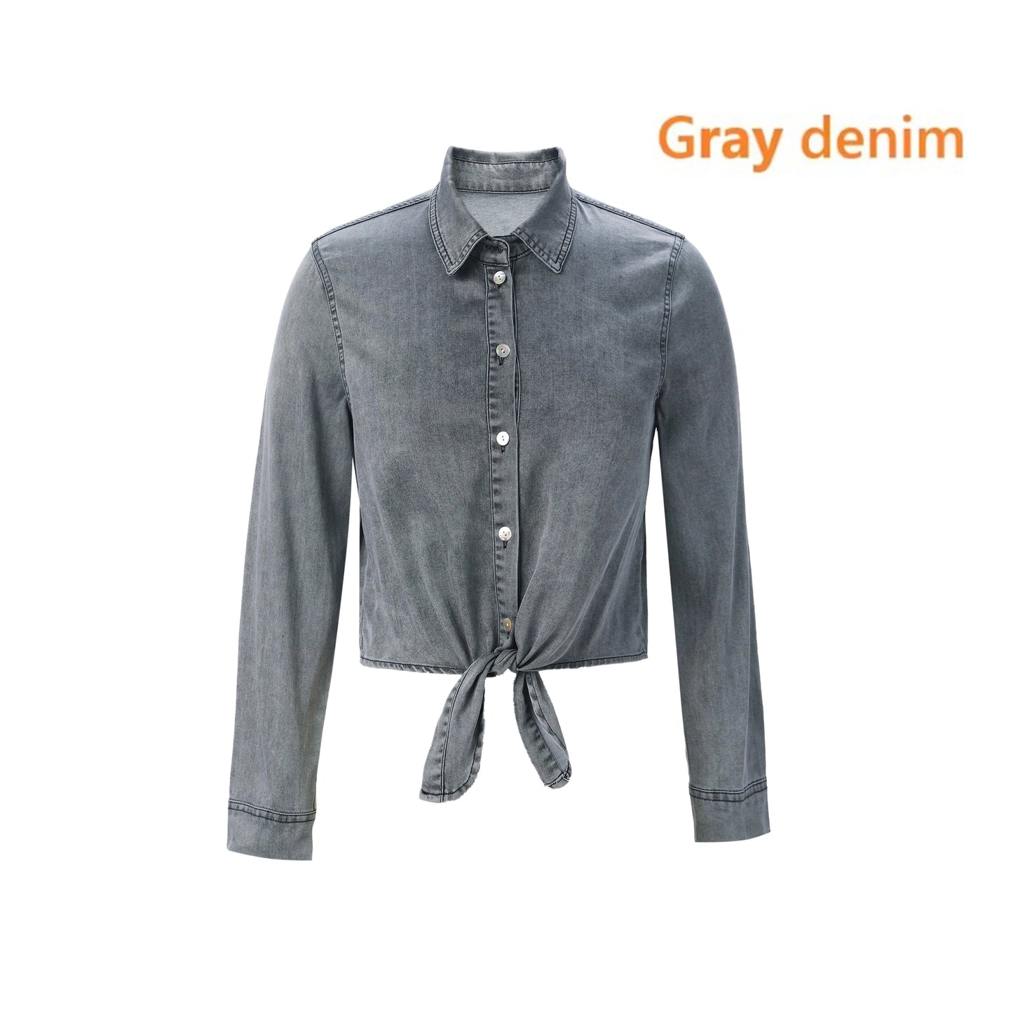 Mckenzie | Lightweight Denim Wrap Blouse & Slip Dress