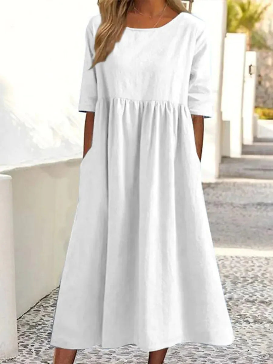 Alayna | O-neck Short Sleeve Dress