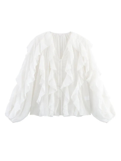 Elisa | Women Summer Blouses Shirts Tops - TrendHavenCo
