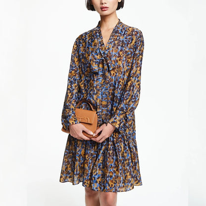 Noelle | Long Sleeved Shirt Dress Layered Skirt