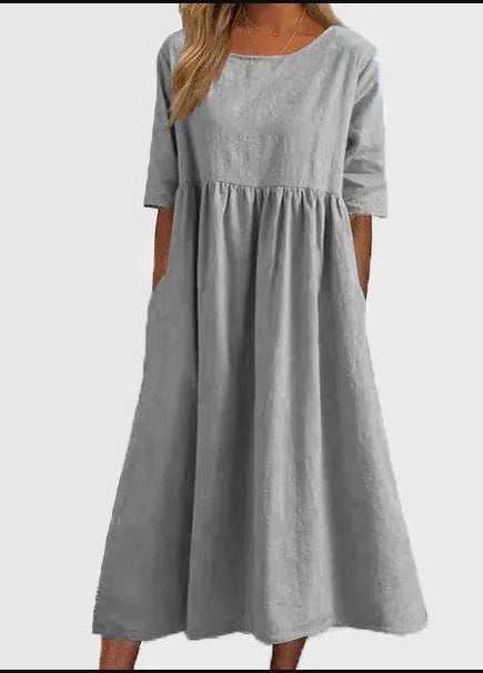 Alayna | O-neck Short Sleeve Dress