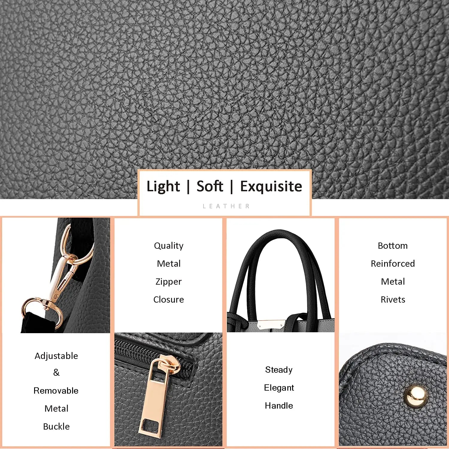 Amanda | Elegant Leather Handbag - TrendHavenCo
