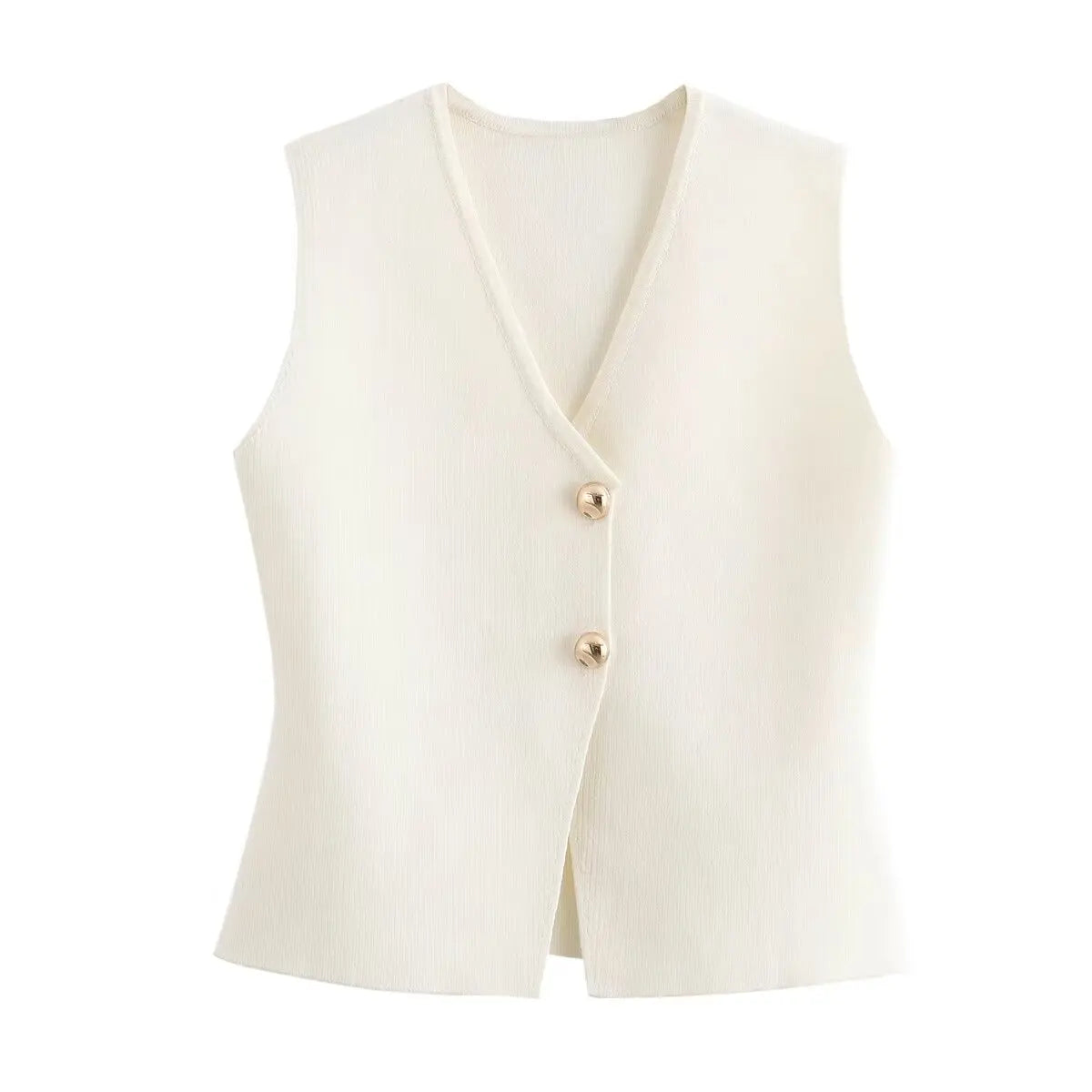 Alani | Knit Top Cropped Sleeveless Vests