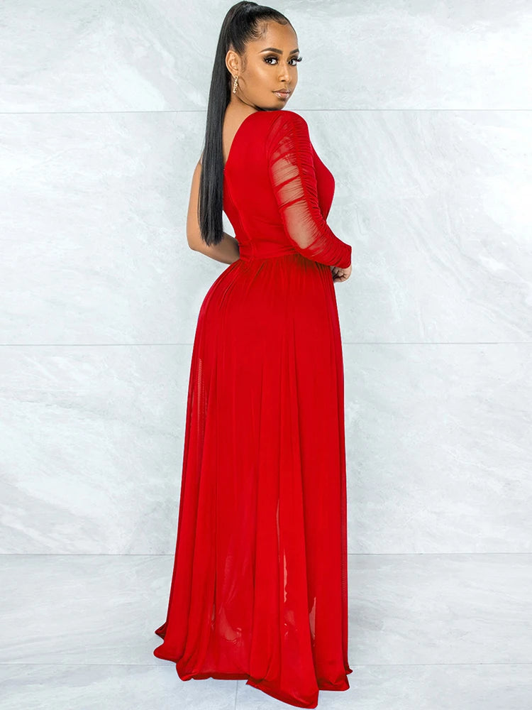 Aylani | Single Shoulder Sleeve Jumpsuit
