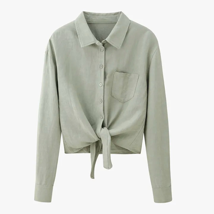 Rylie | linen shirt + dress collection outfit