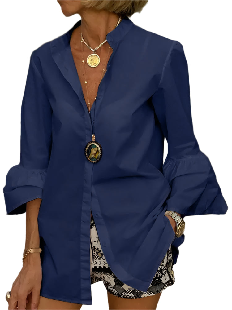 Carolina | Flare Sleeve Shirts Spring Tops