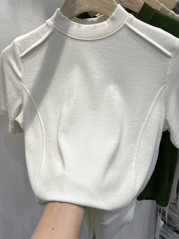 Alyssa | Short-sleeved Blouse Shirt Tops