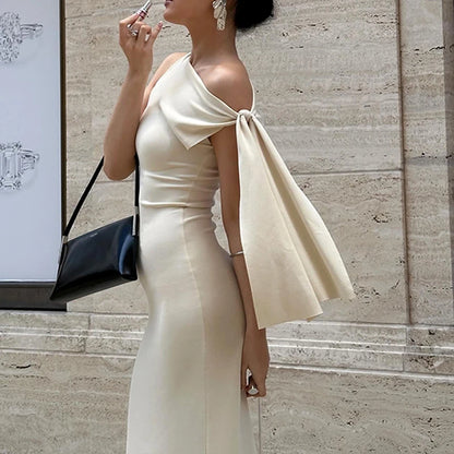 Nicole | Sexy Solid O-Neck Sleeveless Dress